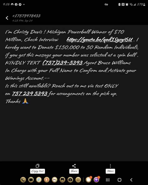 is powerball a scam|Cristy Davis Powerball Donation Lottery Scam – .